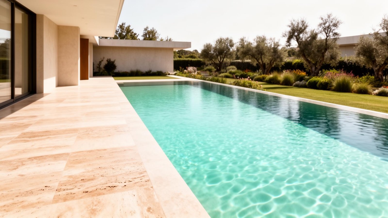 Piscina de luxo construída pela GMG Piscinas